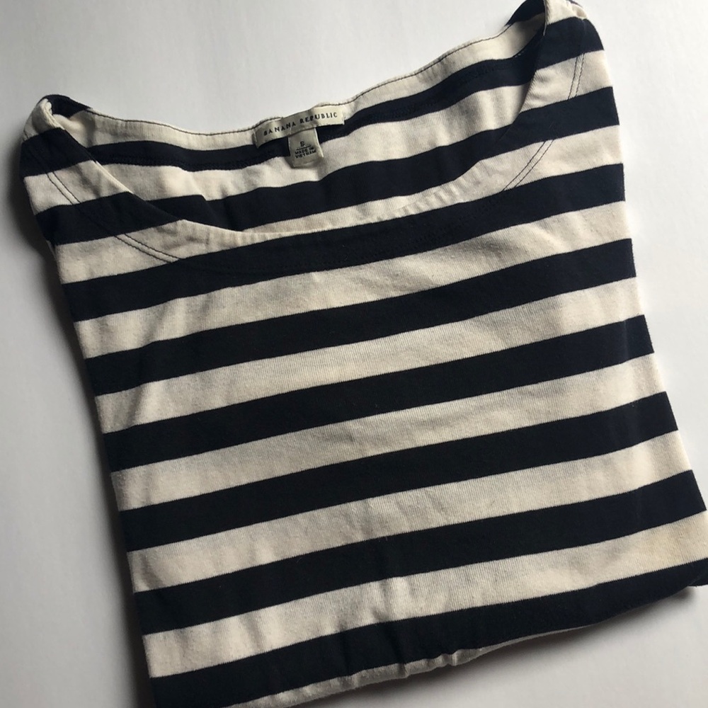 Banana Republic Long Sleeve Stripe Top
